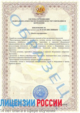Образец сертификата соответствия (приложение) Семенов Сертификат ISO 27001